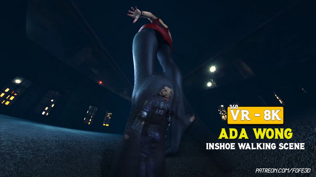 Ada Wong - Two Giantess Scenes [VR 360]